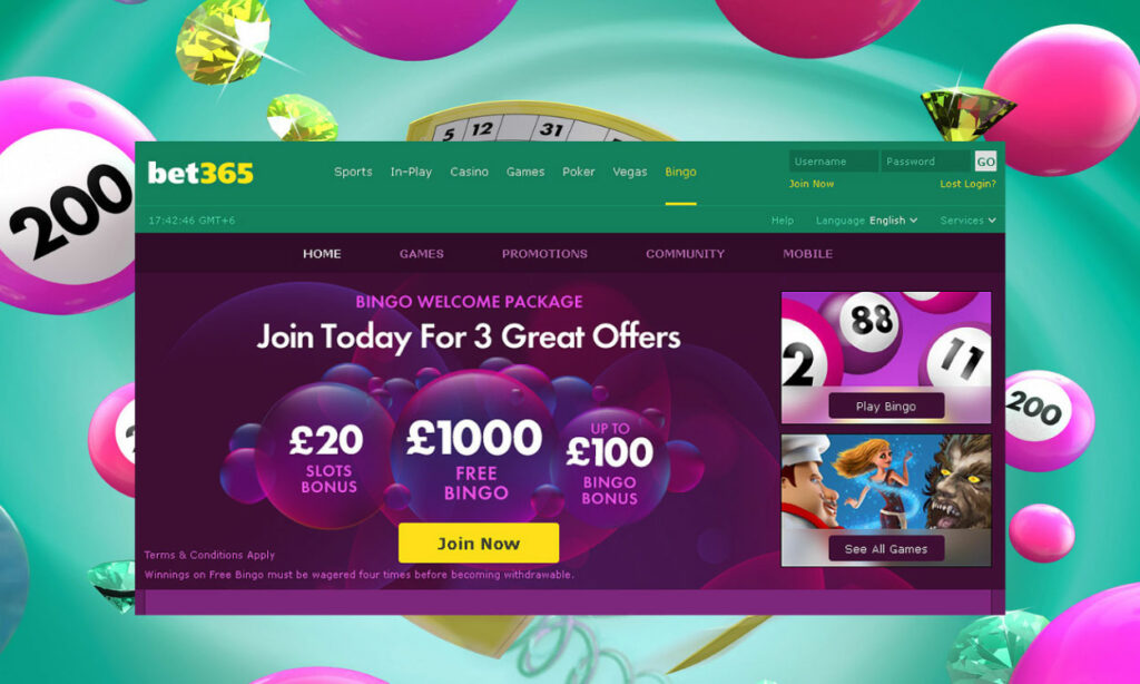 Bet365 Bingo Website