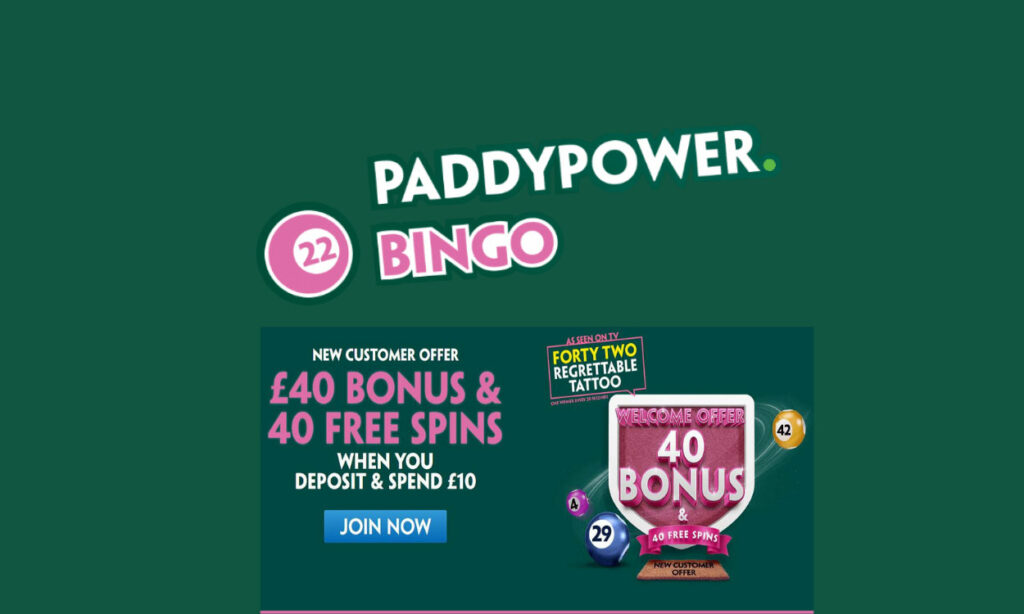 Paddy Power for bingo gambling must be aware of all the bonuses and promotions